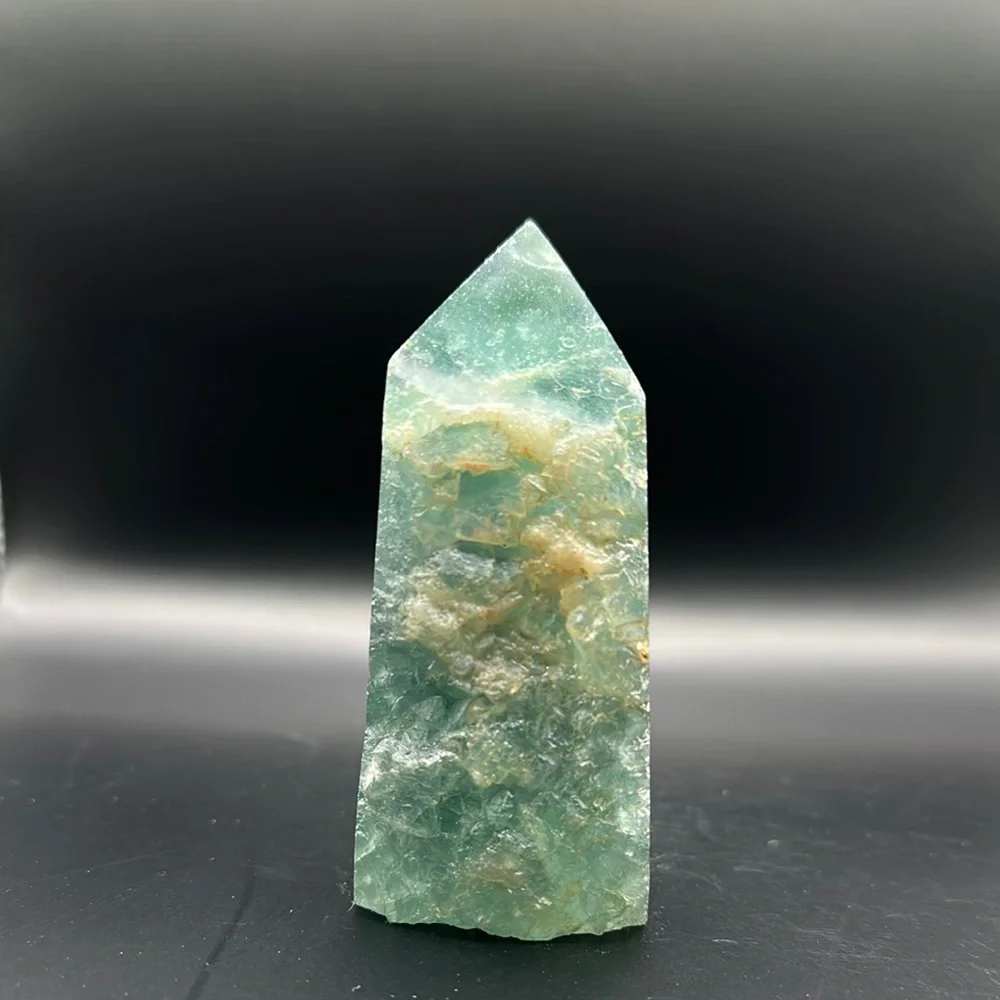 Green Fluorite Crystal Tower - Picture 4 of 5